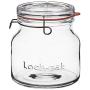 Luigi Bormioli 12162/01 Lock-Eat 50.75 oz Handy Glass Food Jar, 1 Piece, Clear