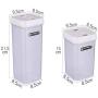 Transparent Plastic Storage Jars Kitchen Canisters Two Sizes Of Canned Sugar Coffee Biscuits Rice Baking Supplies 2Pcs