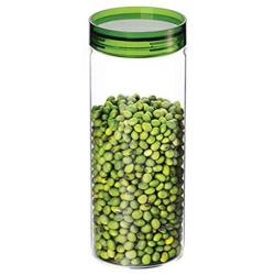 Kitchen Glass Sealed Cans Tea Sealed Cans Multi-function Food Straight Cans Storage Sealed Bottles (color : Green)