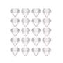 QXcom 25 Packs 5g Clear Cream Box Jars Diamond Shaped Empty Refillable Cosmetic Container Jar Pot with Lid Makeup Sample Trial Case Storage for Lip Blam Lotion Creams Eye Shadow Nails Powder Jewelry