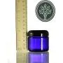 Kobaltblauer Glasbehälter für Küche/Apotheke/ Kräuterbehälter, 2 oz (4er-Set)
