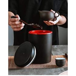 HHXQXB Storage Container for Ceramic Food, Spice Jug Tea, Coffee, Spice, Sugar, Salt and More Mat Coating Carry CO2 and Preserves The Freshness of Food