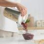 Noomer Plastic Dry Food Storage Container with Airtight Seal Lid for Cereal, Nut, Snack