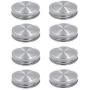 8pcs Pack Regular Mouth Mason Jar Lids for Ball Kerr and More, Made of 304 Stainless Steel, 100% Rust-proof and Leak-proof Storage Caps for Mason Jars