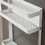 Magnetische Gewürzregal Organizer Tier Kühlschrank Gewürz Lagerregal für Ölbehälter Salz Pfeffer Kleine Dinge Weiß