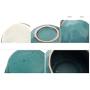Porcelain Tea Jar Mini Food Bottle Kitchen Jar For Spices Sealed Storage Tank For Sugar Nut Snacks Canister Mini Storage Crock,Pale Blue