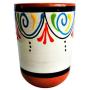 Cactus Canyon Ceramics Spanish Terracotta 5-Piece Cup Set, White
