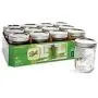 Glasen Mason-Becher mit Weitmuнд Öffnung 16-Ounzen, mit Deckeln und Bändern, 12er-Pack