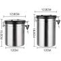 YTF-Stainless steel storage tank, kitchen food storage container, easy to open and close