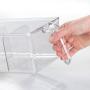 mDesign Plastic Kitchen Pantry Cabinet Refrigerator Food Storage Organizer Bin Holder with Handle - for Organizing Individual Packets, Snacks Food, Produce, Pasta - Medium, 4 Pack - Clear