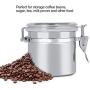 Neufday-Stainless Steel Coffee Canister Food Storage Jar Tea Sugar Milk Powder Container(B 1311cm)