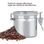 Edelstahl-Kaffeekanne Lebensmittelbehälter Tee-Zucker-Milch-Pulver-Behälter (B 1311 cm)