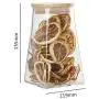 WANGLX ST Glass Sealed Cans Square Tea Cans Snack Biscuits Candy Storage Tank Universal Storage Bottle Sealing Heat-Resistant Wooden Lid Storage Jar, A WANGLX ST Glass Sealed Cans Square Tea Cans Snack Biscuits Candy Storage Tank Universal Storage Bottle Sealing Heat-Resistant Wooden Lid Storage Jar, A