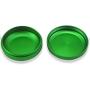 Stash Jar Herb Storage Container in Sturdy, Air Tight Aluminum from ONDAMOTA. 2.1" Wide, 1" High Holds 3.5 Gram. Keeps Fresh, Locks in Aroma. Conveniently Fits in Pocket (Green Haze)