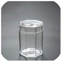 Brief Glass Tea Storage Jar Office Kung Fu Tea Set Accessories Flower Tea Seal Cans With Lid Coffee Beans Sugar Tanks Canister,A