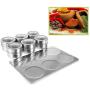 JUSTDOLIFE Seasoning Pots Fashion Kitchen Storage Stainless Steel Magnitic Spice Rack Pots Cruet Condiments for Home