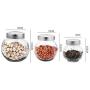 Kitchen Food Storage Jar Airtight Food Storage Storage Glass Bottle Cruet Kitchen Sealed Can, Fully Transparent