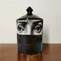 ANH19 Votive Candle Holders- Retro European Fornasetti Candle Holder Lina Face Scented Candles Cans Ceramic Products Storage Jar Home Desktop Decoration