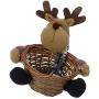 NUOBESTY Christmas Candy Storage Basket Xmas Storage Basket Fruits Container Basket Box Jar Christmas Party Gift Holder for Home Party Decoration (Elk)