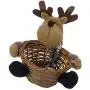 Weihnachts-Süßigkeitenkorb Xmas Aufbewahrungsbehälter Obstbehälter Korb Schale Weihnachtsfeier Geschenkhalter für Heimparty Dekoration (Elch)