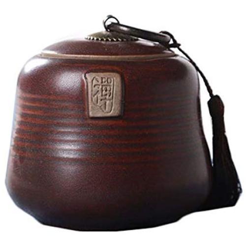 Goddness Bar Japanese-Style Storage Pots Tea Coffee Canisters Ceramic Jars(Style 17)