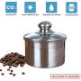 LEGOU Coffee Canister Airtight Container Stainless Steel Storage Jars,Tea and Coffee Storage Jars, Sealed Container for Tea, Nuts Coffee, and Powders Coffee Canister,A