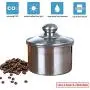 LEGOU Coffee Canister Airtight Container Stainless Steel Storage Jars,Tea and Coffee Storage Jars, Sealed Container for Tea, Nuts Coffee, and Powders Coffee Canister,A LEGOU Coffee Canister Airtight Container Stainless Steel Storage Jars,Tea and Coffee Storage Jars, Sealed Container for Tea, Nuts Coffee, and Powders Coffee Canister,A