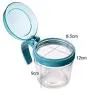 Kitchen Food Storage Jar Airtight Food Storage Kitchen Glass Jar Moisture-Proof Home Multi-Purpose Jam Bottle Cruet Glass Seasoning Jar Kitchen Seasoning Bottle (Color : Blue)