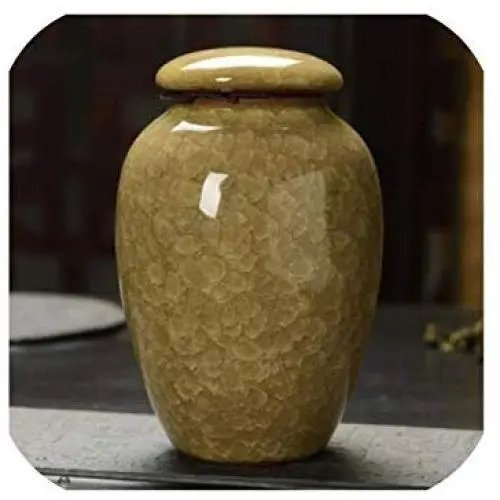 Small Concise Ceramic Ice Crack Tea Box Mini Storage Containers Tea Jar Sealed Tea Candy Tea Accessories,Yellow Small Concise Ceramic Ice Crack Tea Box Mini Storage Containers Tea Jar Sealed Tea Candy Tea Accessories,Yellow