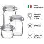 Bormioli Rocco Fido Canning Jar, Set of 3 (17.5 oz,33.75 oz,50.75 oz.)