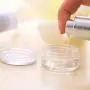 GBSTORE 3 Gramm Kunststoff Kosmetikbehälter, für Augen-, Nagel-, Pulver-, Schmuck-, Kosmetik-, Lippenbalsam-, Lippengloss-, Cremes, Lotionen und Cremes – Proben & Make-up Aufbewahrung (10 Stück)