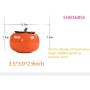 Ceramic Ashtray,Persimmon Decorative Boxes Kaki Food Bins Canisters Portable Tea Cans Jewelry Box Candy Storage Organization Sets Cookie Jars Canisters 60g Mini Gift Xmas (single)