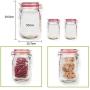 Pukido Enipate Portable Sealing Zip Lock Bags for Mason Jars Snacks Refrigerator Fresh Storage Bag Nuts PE Moisture-Proof Bag - (Color: S)