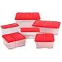 HOBULL 6Pcs Food Storage Jar Grain Storage Tanks Airtight Cereal Dispenser Snack Container Storage for Dry Food Flour Nut Sugar with Lid HOBULL 6Pcs Food Storage Jar Grain Storage Tanks Airtight Cereal Dispenser Snack Container Storage for Dry Food Flour Nut Sugar with Lid