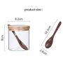 TNKML Transparent Glass Seasoning Jar Kitchen Seasoning Jar Three-Piece Seasoning Storage Tank Cruet Sugar Bowl Salt Pot Spice Jar Spice Container