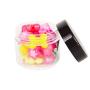 GreatforU 12pack 20 Gram Small Clear Cosmetic Sample 20ml Empty Containers for Make-up Gifts, Eye-Shadow, Nails, Powder, Gems, Beads, Jewelry, Cream, 20g Pot Jars with BLACK Cap Lids, Free Spatulas