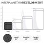 50ml Smell Proof Glass Jar by Interplanetary Development (2 Pack)