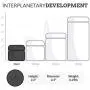50ml Smell Proof Glass Jar by Interplanetary Development (2 Pack)