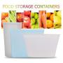 New Design 3pcs Silicone Food Storage Containers Zip Leakproof Fresh Bowl Reusable, Fresh Food Box - Stretchable Silicone, Ziplock Containers, Air Tight Food Containers