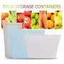 New Design 3pcs Silicone Food Storage Containers Zip Leakproof Fresh Bowl Reusable, Fresh Food Box - Stretchable Silicone, Ziplock Containers, Air Tight Food Containers