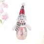 LIOOBO Christmas Candy Jar Snowman Santa Clear Plastic Candy Jar Gift Bottle Holder Decorative Candy Box for Christmas Party Favor