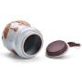 Cereal Containers Ceramic Canister,Lidded Containers (color : A, Size : M)