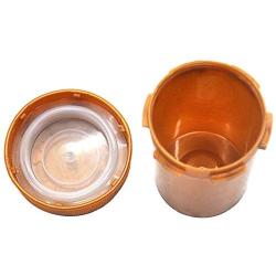 Warmshine 9 Pieces 75ML Sealed Jar Vial Container Weed Storage Stash Jar Moistureproof Waterproof Pill Bottle Case Box