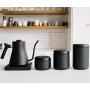Fellow Atmos Vacuum Canister for Coffee & Food Storage, Matte Black, 1.2 liter, Integrated Vacuum Pump, Airtight Seal