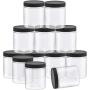 Slime Jars With Lids - PCS 8 Oz Clear Empty Slime Storage Containers, Slime Jars with Lids and Labels - BPA Free