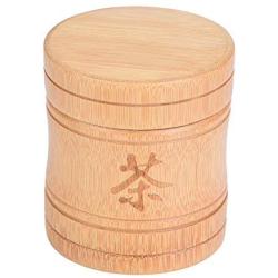 Protable Lightweight Tea Jar, Bamboo Tea Jar Small Storage Holder Container Box for coffee Beans Nuts