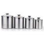 Sinardo 02553 4-Piece Canister Set Stainless Steel