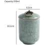 Cracking Style Celadon Tea Caddy For Spices Storage Porcelain Tea Jars Candy Food Sealed Canister Tea Pot For Kitchen Cans Tank,A05