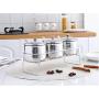 Mini Spice Jars Stainless steel seasoning jar set household kitchen supplies