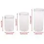 Contenant Rond en PET Transparent 6,4 cm OD avec Couvercle Scellé XISAOK Contenant Rond en PET Transparent 6,4 cm OD avec Couvercle Scellé XISAOK